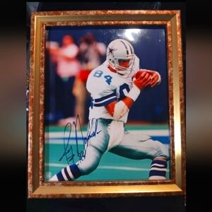 Jay Novacek Framed & Signed 8x10 Photo Dallas Cowboys BECKETT NFL Autographed